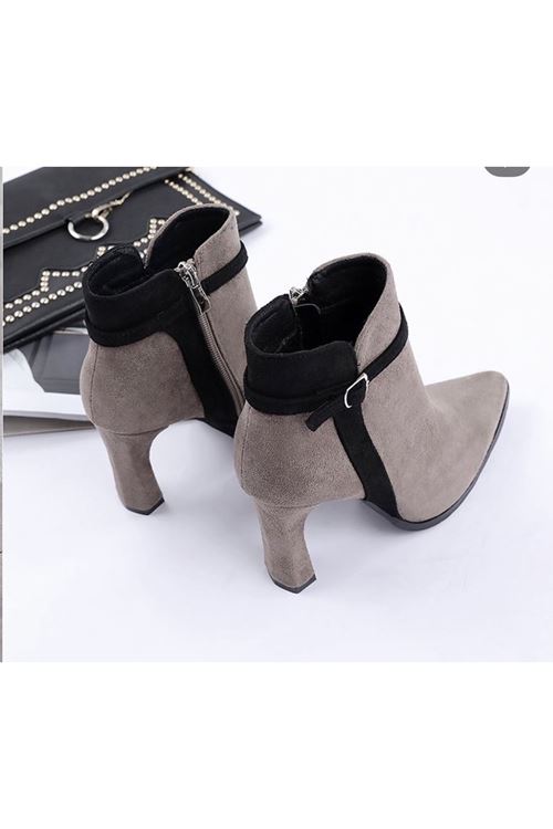 احذية نسائية شتوية بوت قصير كعب 