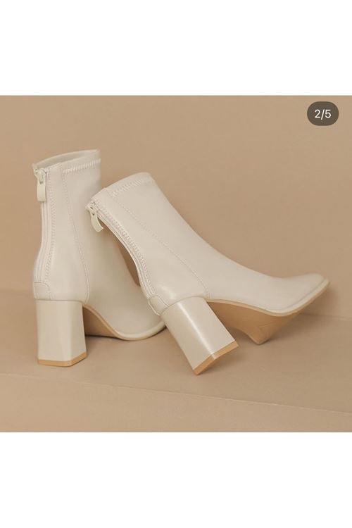 احذية نسائية شتوية بوت قصير كعب 