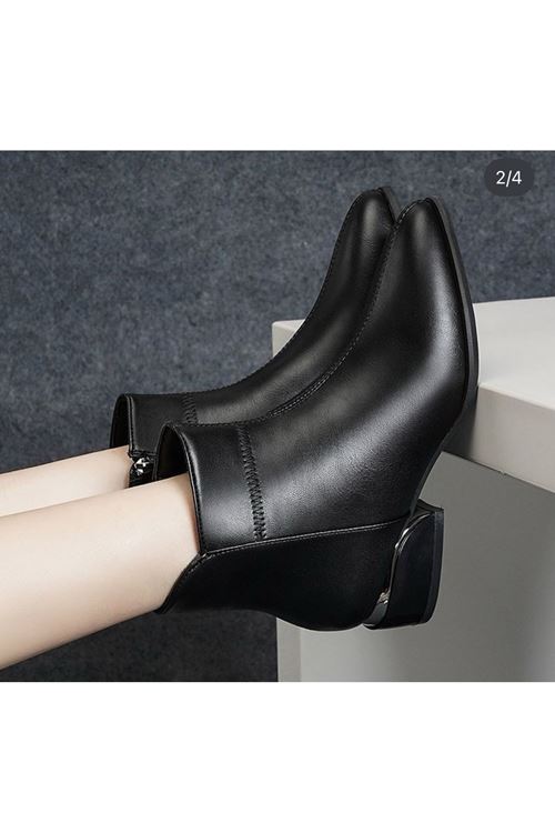 احذية نسائية شتوية بوت قصير كعب 