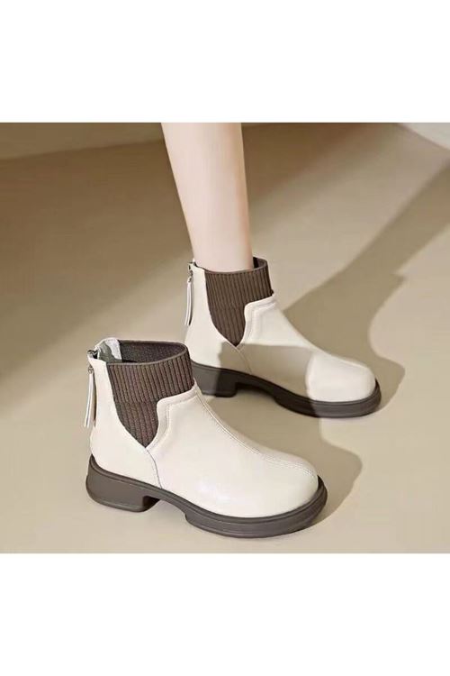 احذية نسائية شتوية بوت قصير كعب 