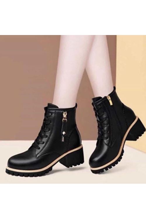 احذية نسائية شتوية بوت قصير كعب 