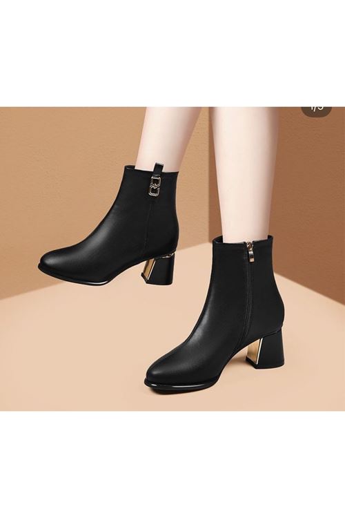 احذية نسائية شتوية بوت قصير كعب 