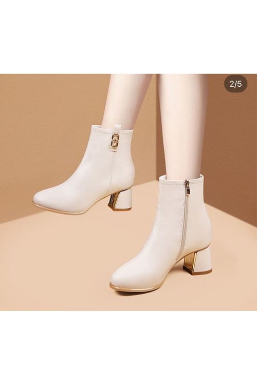 احذية نسائية شتوية بوت قصير كعب 