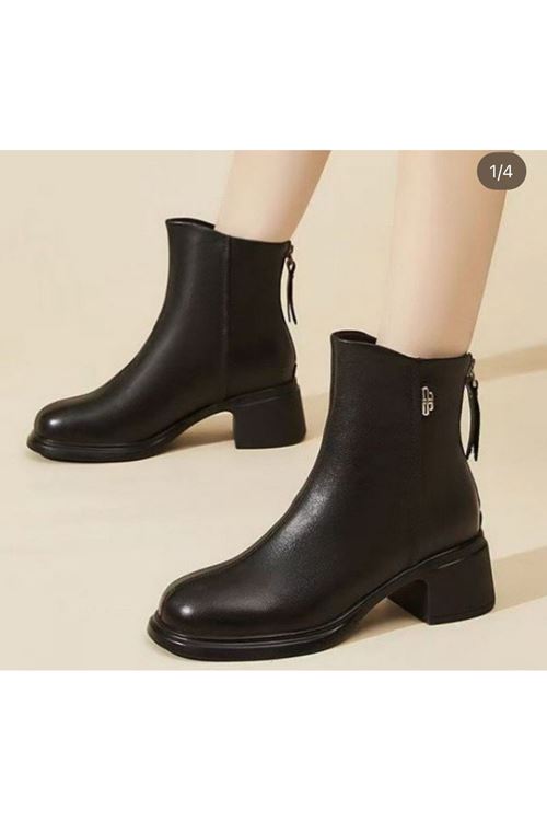 احذية نسائية شتوية بوت قصير كعب 