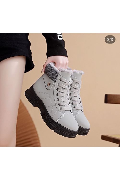 احذية نسائية شتوية بوت قصير فلات