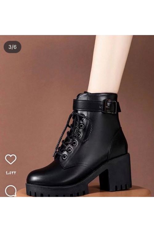 احذية نسائية شتوية بوت قصير كعب 