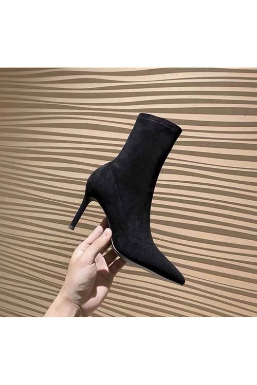 احذية نسائية شتوية بوت قصير كعب 