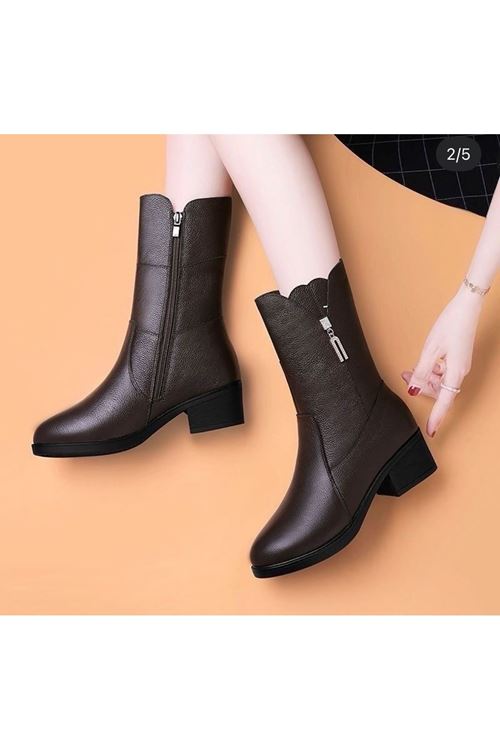 احذية نسائية شتوية بوت طويل كعب  