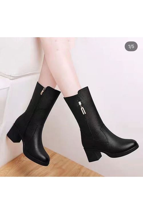 احذية نسائية شتوية بوت طويل كعب  