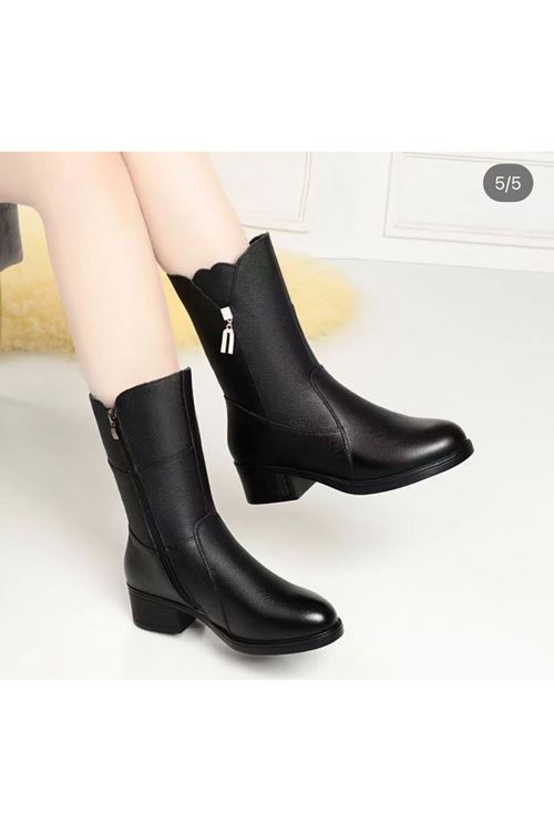 احذية نسائية شتوية بوت طويل كعب  