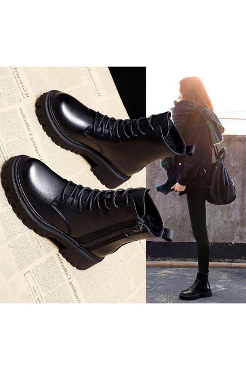 احذية نسائية شتوية بوت طويل فلات