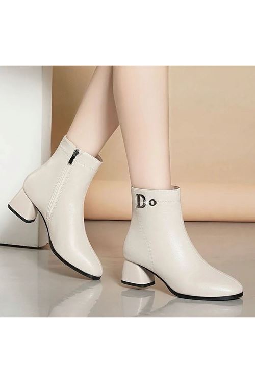 احذية نسائية شتوية بوت قصير كعب