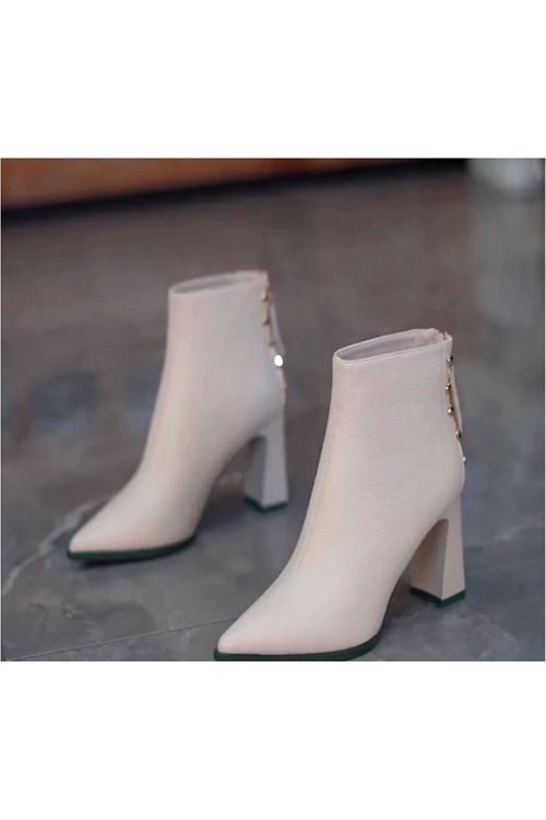 احذية نسائية شتوية بوت قصير كعب 