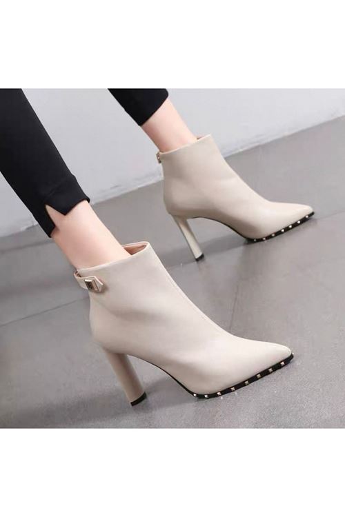 أحذية نسائي شتوية بوت قصير كعب 