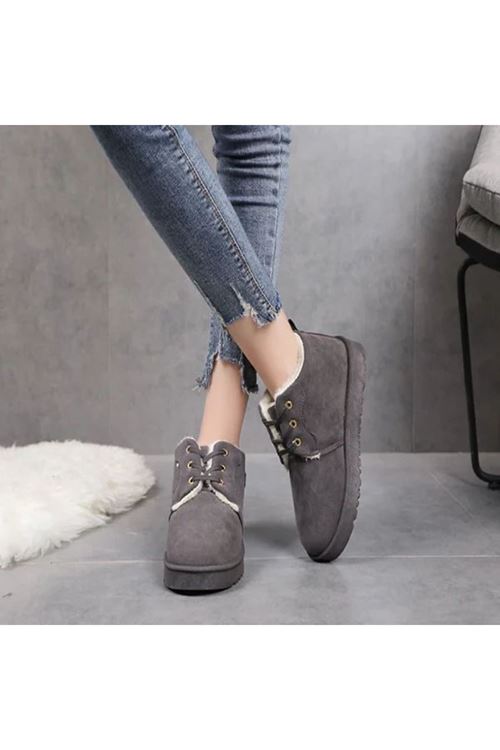 أحذية نسائي شتوية بوت قصير فلات 