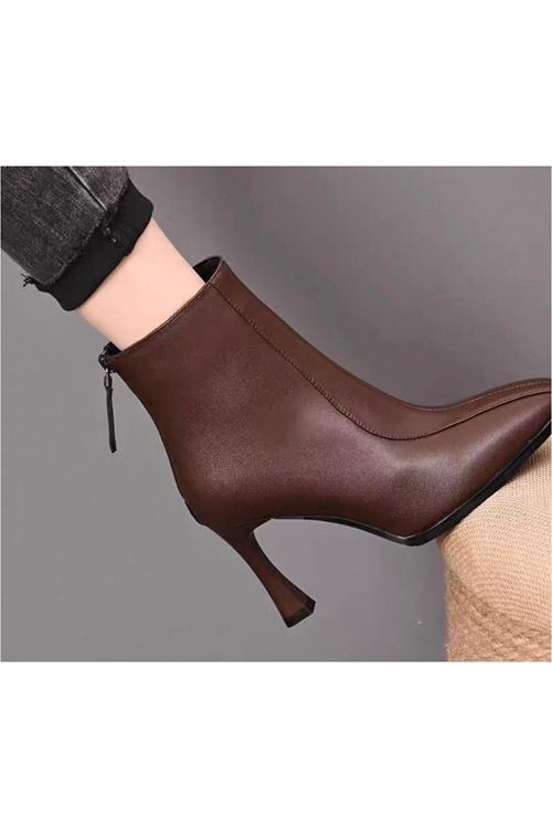 أحذية نسائية شتوية بوت قصيرة كعب    