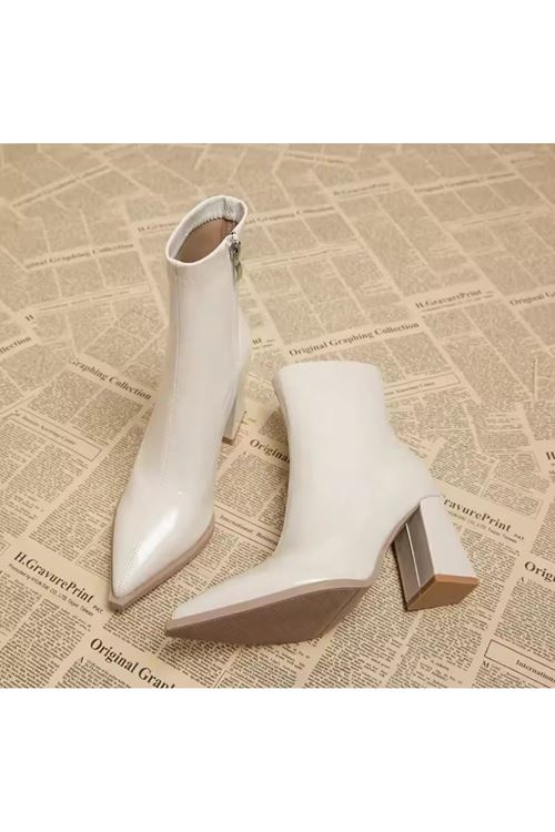 احذية نسائية شتوية بوت قصير كعب