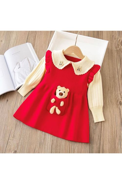 طفل بنت شتوية فستان 