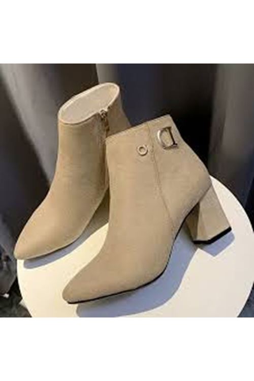 احذية نسائية شتوية بوت قصير كعب