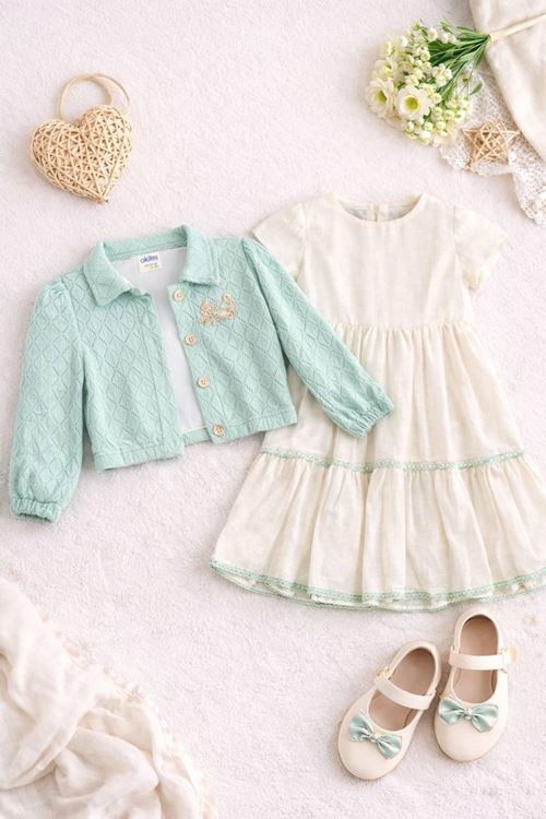 طفل بنت صيفية فستان 