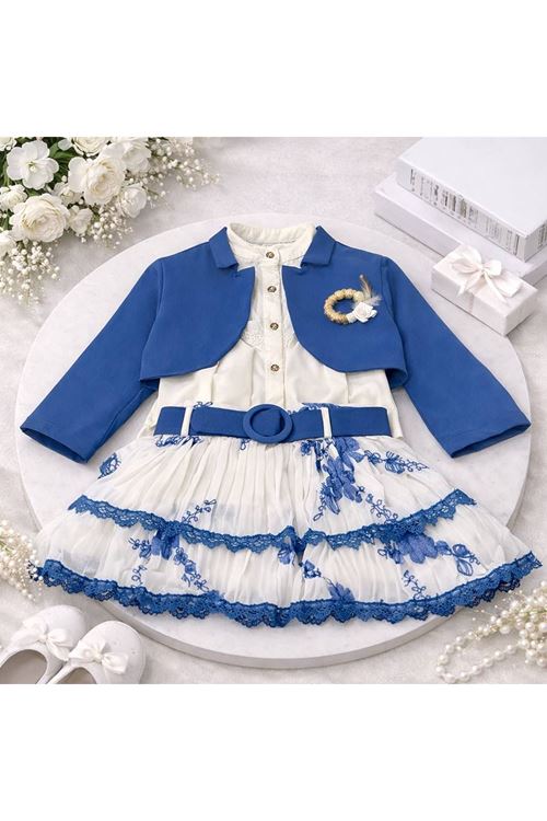 طفل بنت صيفية تنورة وجاكيت 