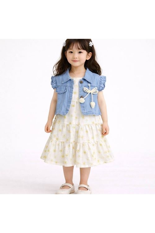 طفل بنت صيفية فستان 